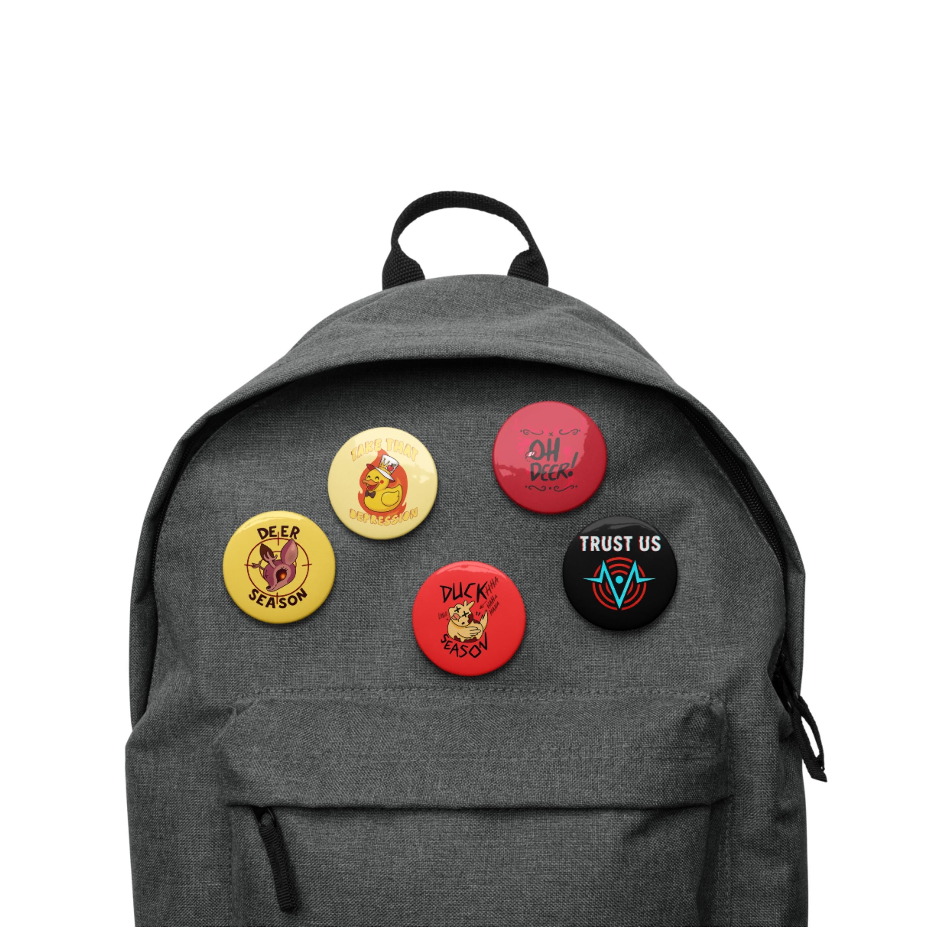 "Take That Depression" Hazbin Hotel Pin Set (Set of 5)