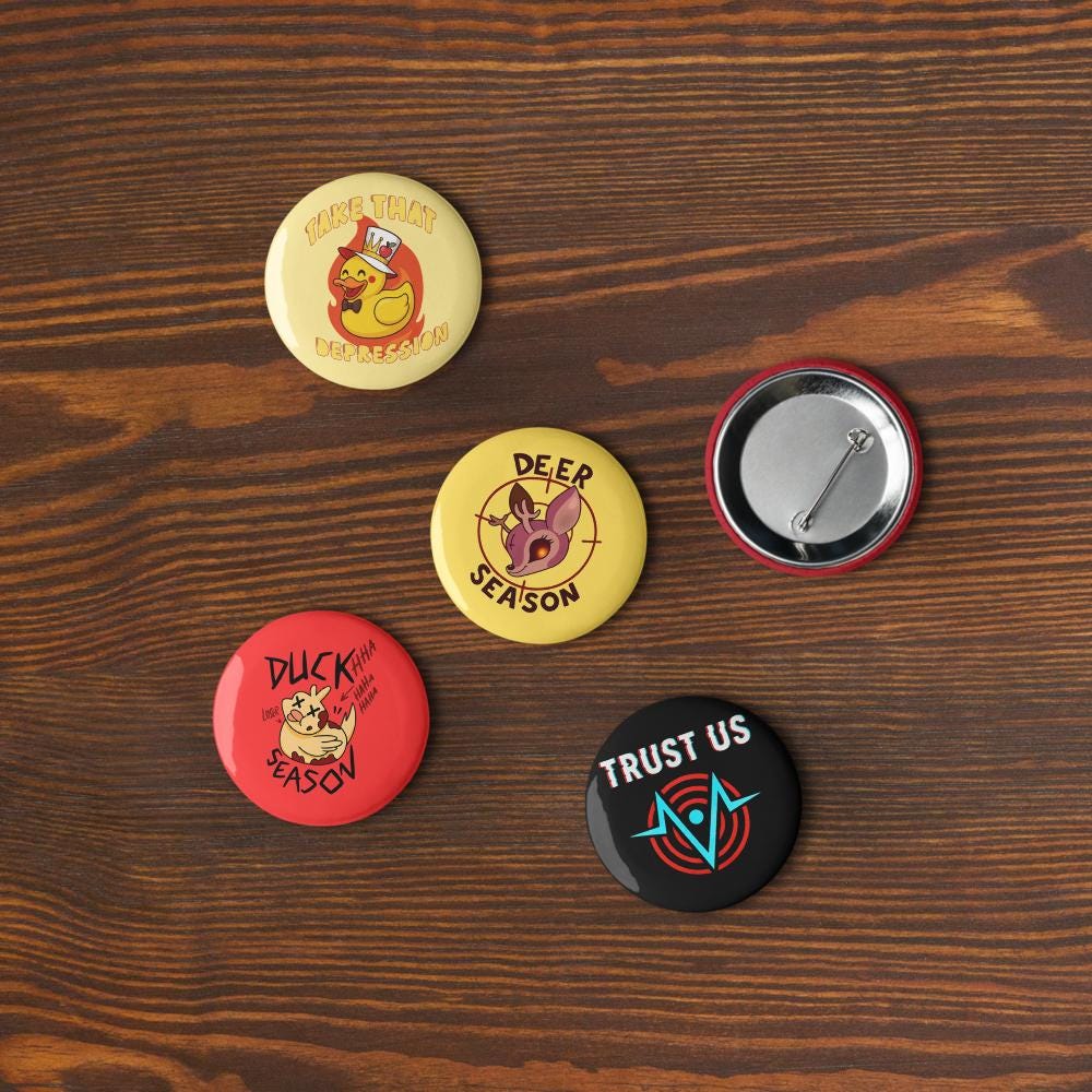 "Take That Depression" Hazbin Hotel Pin Set (Set of 5)